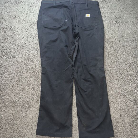 Carhartt Rugged Flex Canvas Work Pants Men 36x30 Gray Relaxed Fit Utility Pocket - Picture 9 of 9
